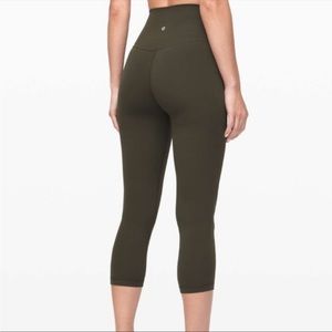 Lululemon align leggings dark olive size 6